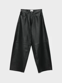 HAIKURE Pantaloni<PANTALONE IN PELLE BETHANY Nero