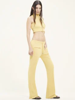 COURREGES Pantaloni<PANTALONE INTERLOCK TRACKSUIT Giallo