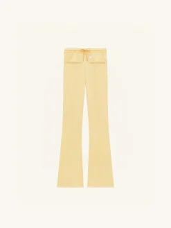 COURREGES Pantaloni<PANTALONE INTERLOCK TRACKSUIT Giallo