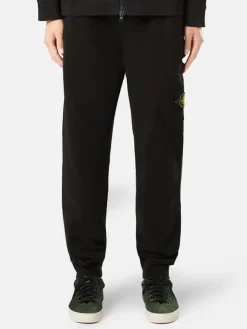 STONE ISLAND Pantaloni<PANTALONE JOGGER ORGANIC COTTON FLEECE Bianco, Giallo, Nero, Verde