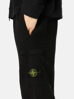 STONE ISLAND Pantaloni<PANTALONE JOGGER ORGANIC COTTON FLEECE Bianco, Giallo, Nero, Verde