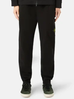 STONE ISLAND Pantaloni<PANTALONE JOGGER ORGANIC COTTON FLEECE Bianco, Giallo, Nero, Verde