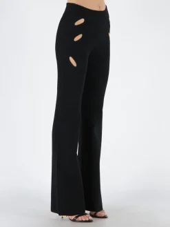 DION LEE Pantaloni<PANTALONE LOCK SLIT Nero