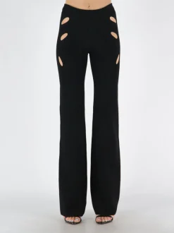 DION LEE Pantaloni<PANTALONE LOCK SLIT Nero