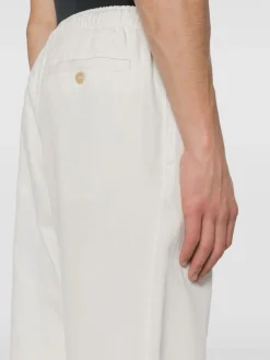 PALM ANGELS Pantaloni<PANTALONE MONOGRAM Bianco, Marrone