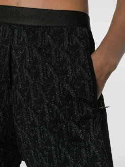 PALM ANGELS Pantaloni<PANTALONE MONOGRAM Nero