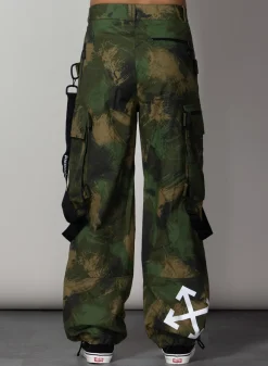 Pantaloni<PANTALONE PAINTBRUSH CAMO Verde