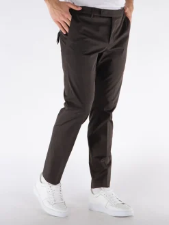 PT Pantaloni<PANTALONE REBEL IN GABARDINA Marrone