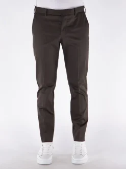 PT Pantaloni<PANTALONE REBEL IN GABARDINA Marrone