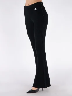 COURREGES Pantaloni<PANTALONE REEDITION RIB KNIT Nero