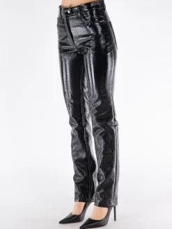 COURREGES Pantaloni<PANTALONE REEDITION VINILE Nero
