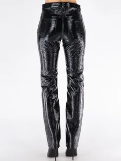 COURREGES Pantaloni<PANTALONE REEDITION VINILE Nero