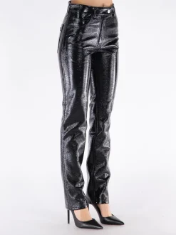 COURREGES Pantaloni<PANTALONE REEDITION VINILE Nero