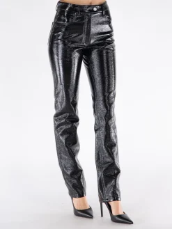 COURREGES Pantaloni<PANTALONE REEDITION VINILE Nero