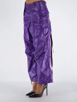 JUNYA WATANABE Pantaloni<PANTALONE SATIN CARGO Viola