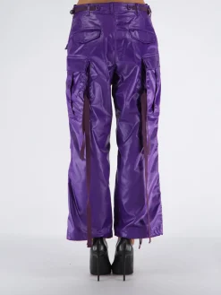 JUNYA WATANABE Pantaloni<PANTALONE SATIN CARGO Viola
