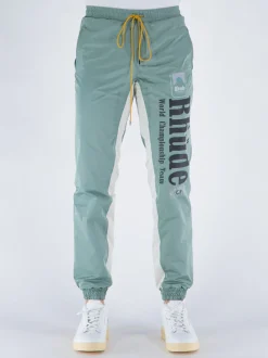 RHUDE Pantaloni<PANTALONE SENNA FLIGHT Verde