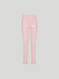 ROTATE BIRGER CHRISTENSEN Pantaloni<PANTALONE SEQUIN BOOT CUT Rosa