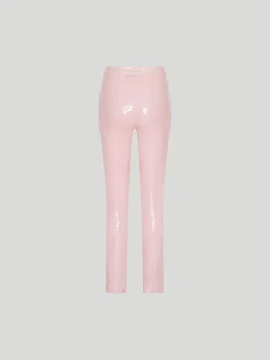 ROTATE BIRGER CHRISTENSEN Pantaloni<PANTALONE SEQUIN BOOT CUT Rosa