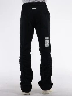 B1ARCHIVE Pantaloni<PANTALONE SHIRRED FLARE Nero