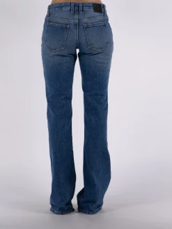 OFF-WHITE Jeans<PANTALONE SLIM FLARED 5 TASCHE Blu