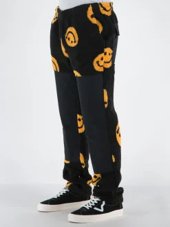 MARKET Pantaloni<PANTALONE SMILEY AOP Giallo, Nero