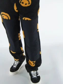 MARKET Pantaloni<PANTALONE SMILEY AOP Giallo, Nero