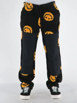 MARKET Pantaloni<PANTALONE SMILEY AOP Giallo, Nero