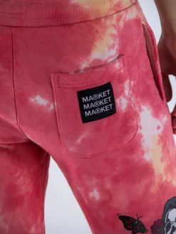 MARKET Pantaloni<PANTALONE SMILEY LOOK AT THE BRIGHT SIDE Bianco, Giallo, Multicolor, Rosa