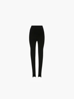 VICTORIA BECKHAM Pantaloni<PANTALONE SPLIT FRONT Nero