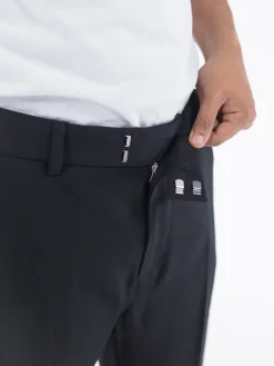 REPRESENT CLOTHING Pantaloni<PANTALONE SPLIT PANT FIXED WAISTBAND Nero