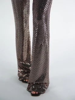 NINEMINUTES Pantaloni<PANTALONE TE AREA PAILLETTES Marrone