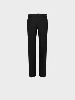 TOM FORD Pantaloni<PANTALONE TECHNO GABARDINE ATTICUS WESTERN Nero