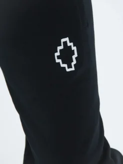 MARCELO BURLON Pantaloni<PANTALONE TEMPERA CROSS RELAX Bianco, Nero