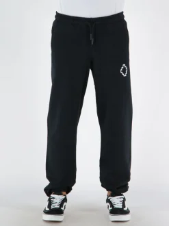 MARCELO BURLON Pantaloni<PANTALONE TEMPERA CROSS RELAX Bianco, Nero