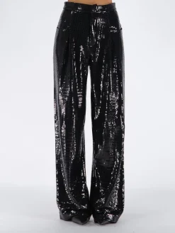 NINEMINUTES Pantaloni<PANTALONE THE CREW DISCO Nero
