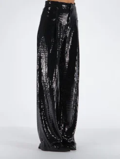 NINEMINUTES Pantaloni<PANTALONE THE CREW DISCO Nero
