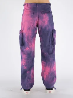OFF-WHITE Pantaloni<PANTALONE TIE DYE CONTOUR CARGO Rosa, Viola