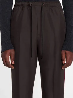LANVIN Pantaloni<PANTALONE TRACKSUIT Marrone