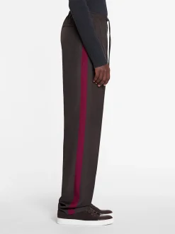 LANVIN Pantaloni<PANTALONE TRACKSUIT Marrone