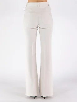 COURREGES Pantaloni<PANTALONE TWILL 70'S BOOTCUT Bianco