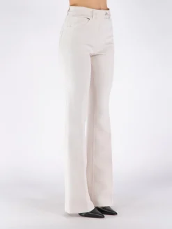 COURREGES Pantaloni<PANTALONE TWILL 70'S BOOTCUT Bianco