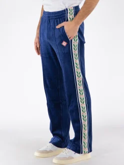 CASABLANCA Pantaloni<PANTALONE VELOUR LAUREL Bianco, Blu