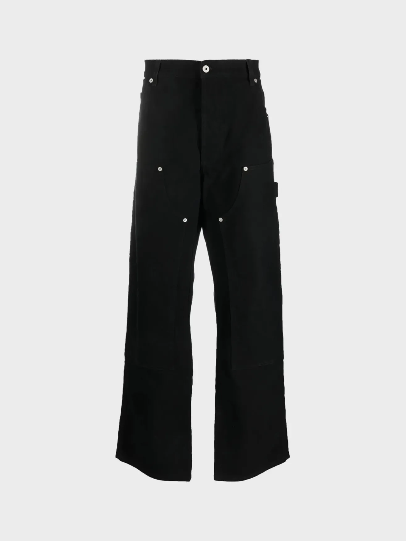 HERON PRESTON Pantaloni<PANTALONE VINTAGE WASH CANVAS CARPENTER Nero