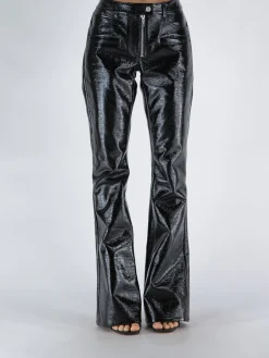 COURREGES Pantaloni<PANTALONE VINYL 5-POCKET ICONIC Nero