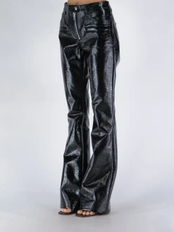 COURREGES Pantaloni<PANTALONE VINYL 5-POCKET ICONIC Nero