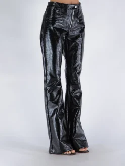 COURREGES Pantaloni<PANTALONE VINYL 5-POCKET ICONIC Nero