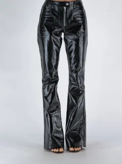 COURREGES Pantaloni<PANTALONE VINYL 5-POCKET ICONIC Nero