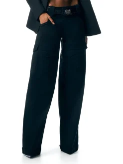 TOM FORD Pantaloni<PANTALONE WASHED COTTON GABARDINE Nero