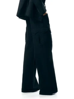 TOM FORD Pantaloni<PANTALONE WASHED COTTON GABARDINE Nero
